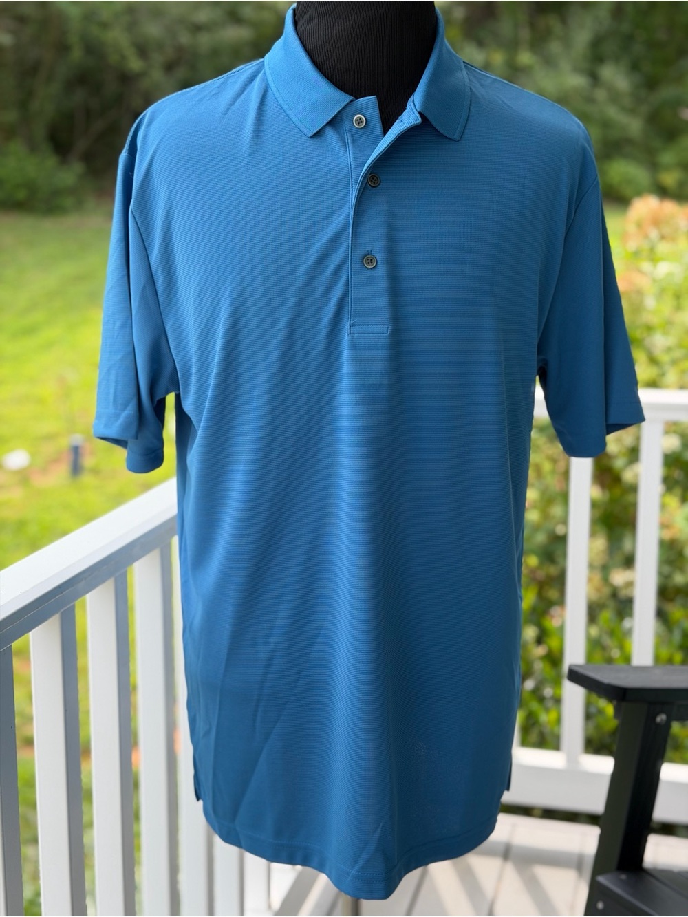Grand Slam Performance Polo Shirt Blue Large Tall LT Golf New Without Tags